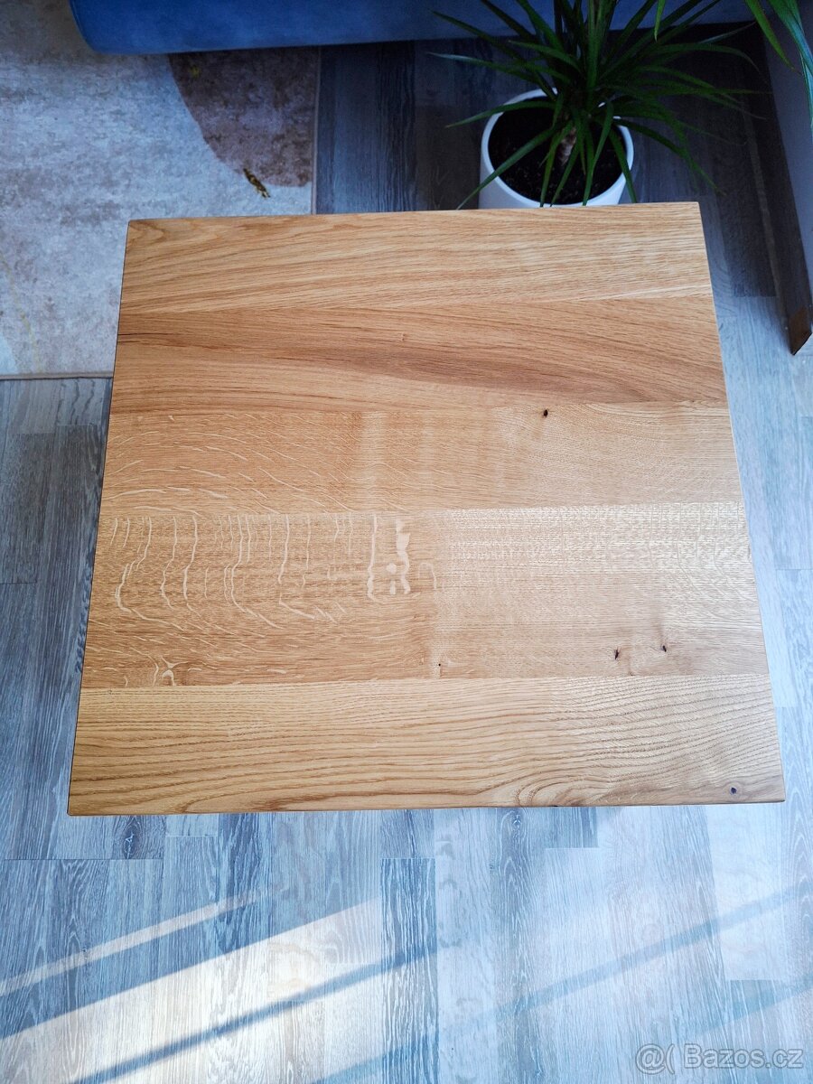 Konferenční dubový stůl / odkládací - 3