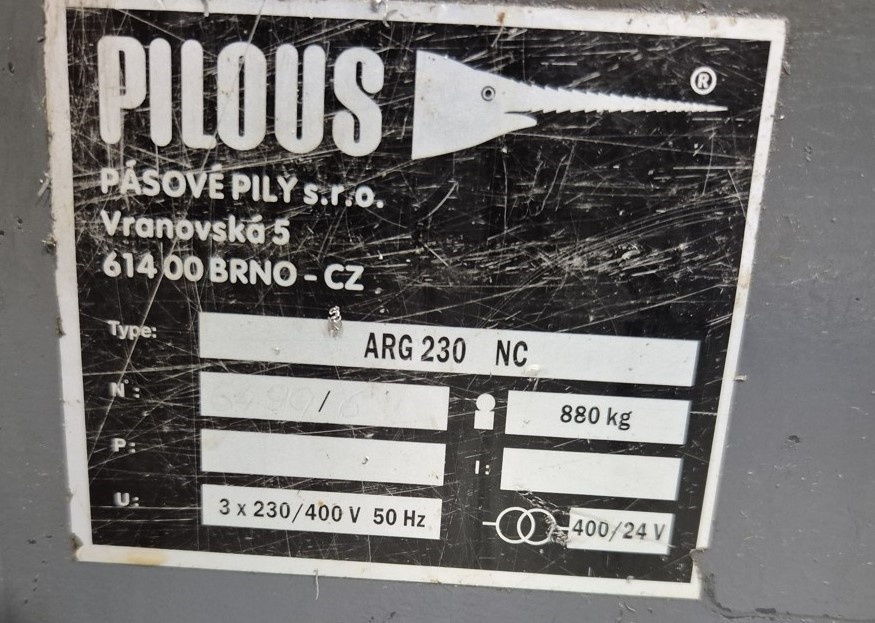 Pásová pila Pila pilous ARG 230 NC - 3