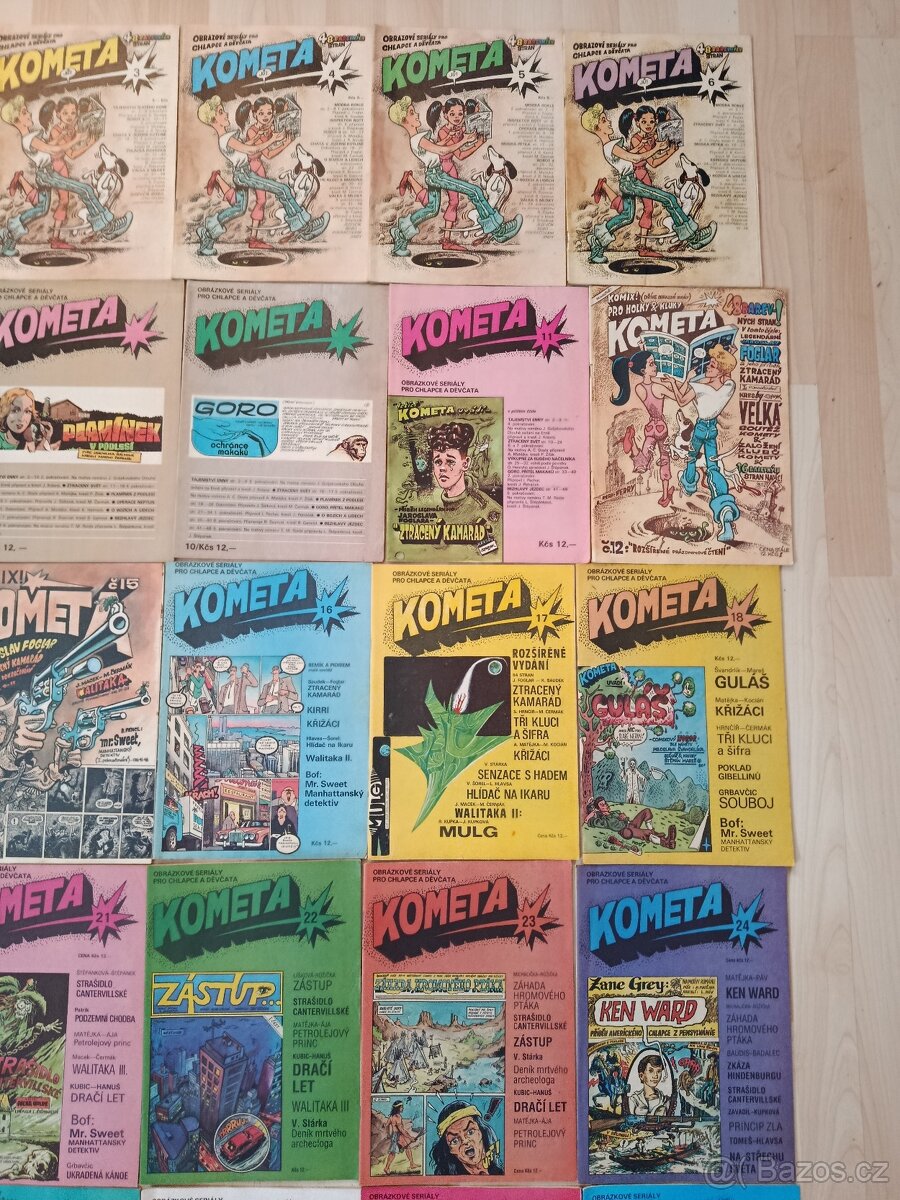 Kometa 1-36 plus magazíny a Kometka 1,2 - 3