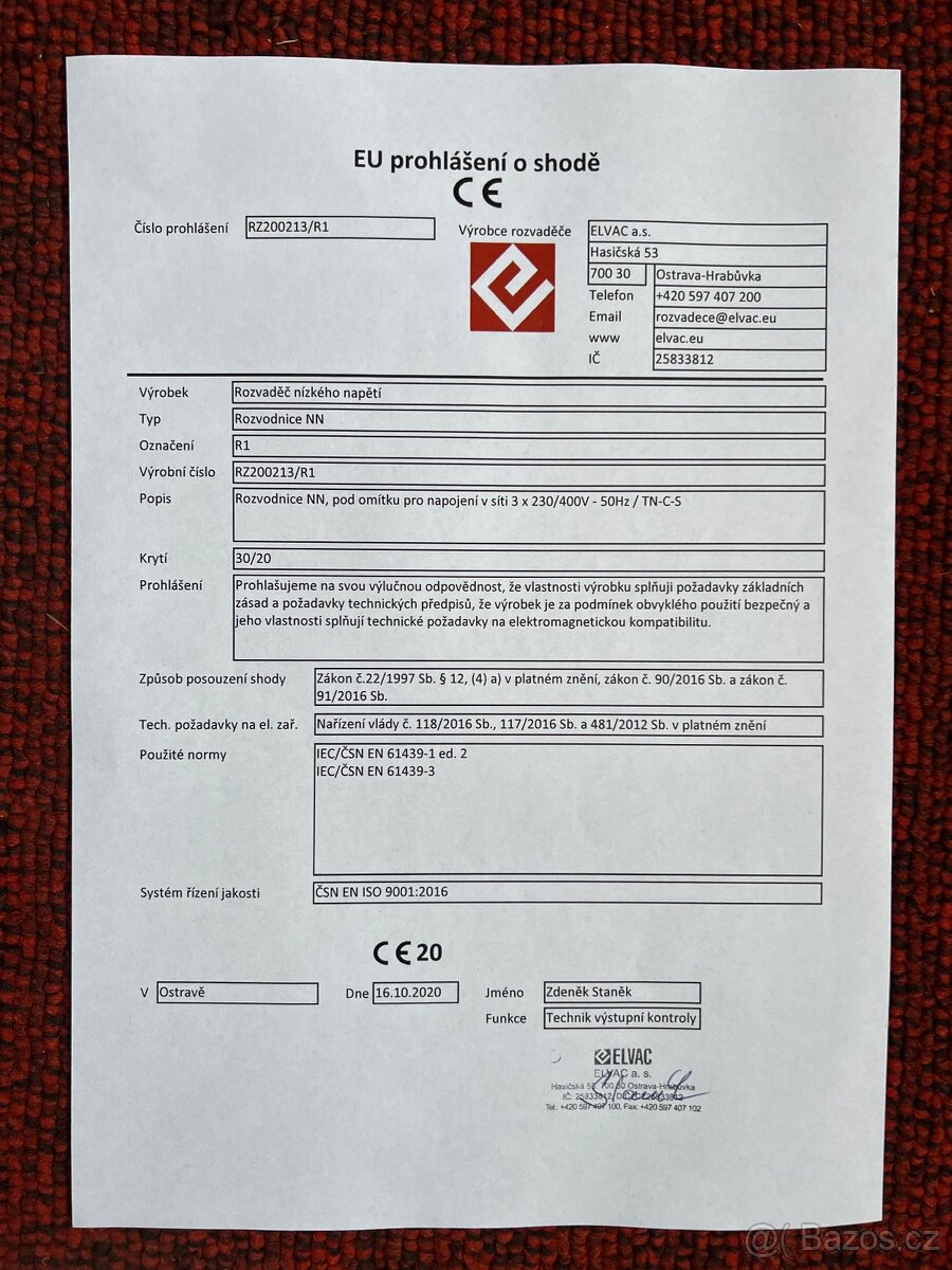 Elektro rozvaděč na RD s protipožární ochranou - 3