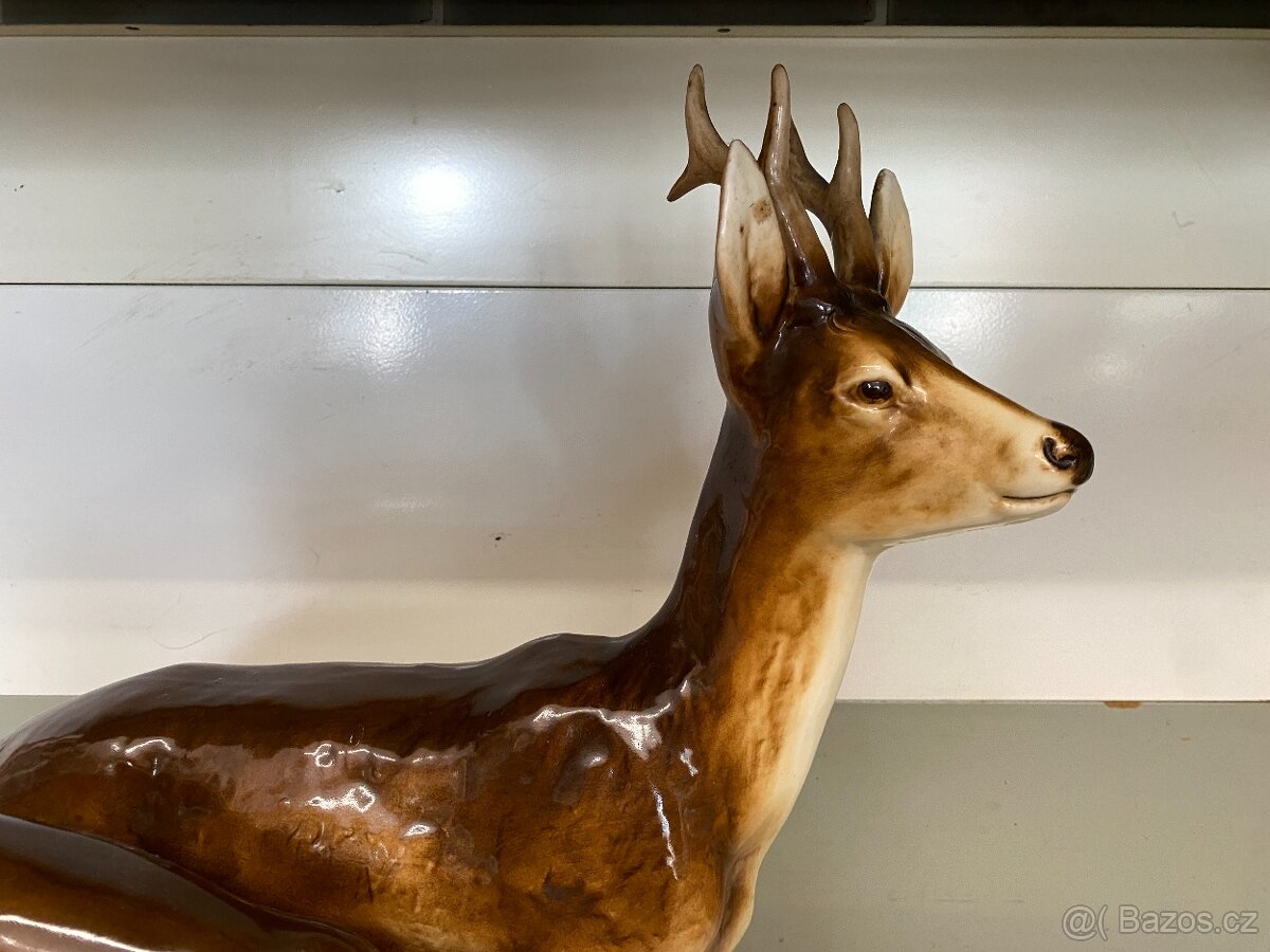 48cm vysoké sousoší srnec a srnka DUX Wanke - 3