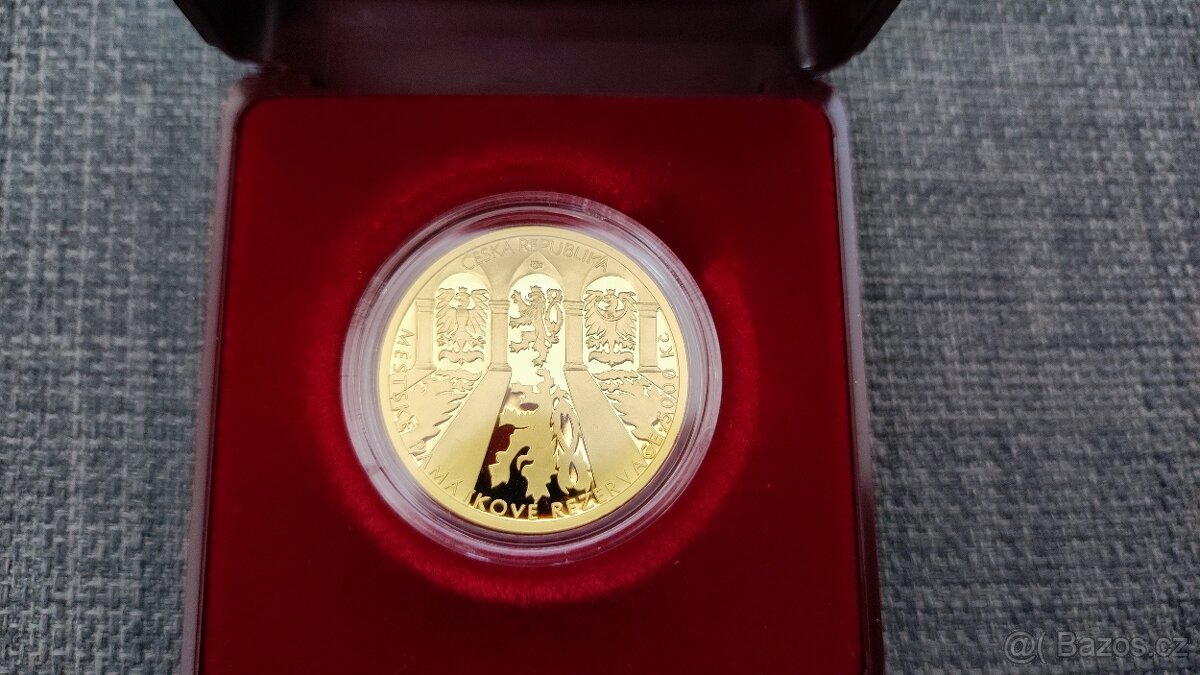 5000 Kč Zlatá mince Kroměříž - PROOF/BK - 3
