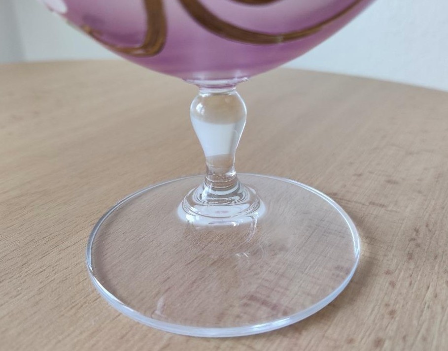 retro dárková sklenka "60" - Crystalex Nový Bor - 3