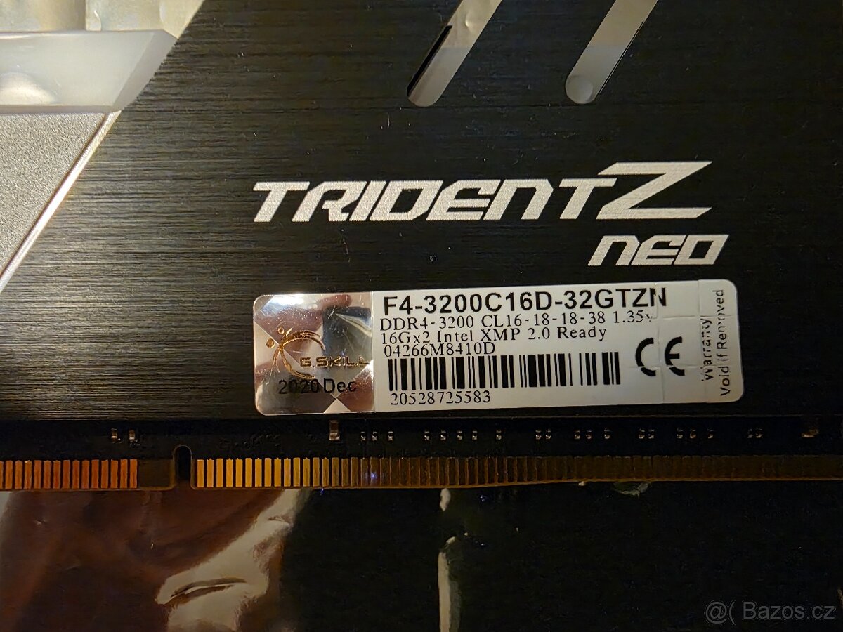 G.SKILL 32GB KIT DDR4 3200MHz CL16 Trident Z NEO RGB - 3