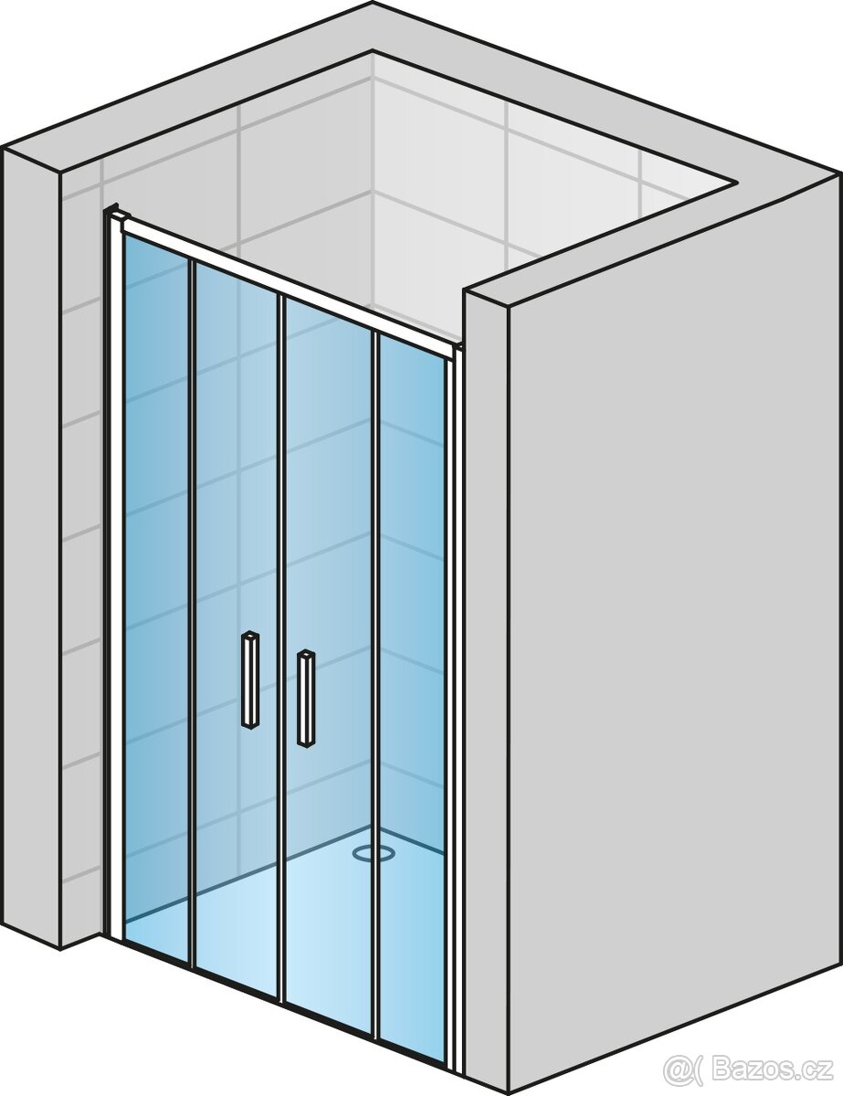 Sprchové dveře do niky 120cm - 3