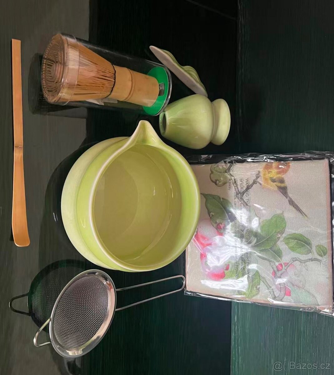Matcha tea set - kompletní sada, zelená - 3