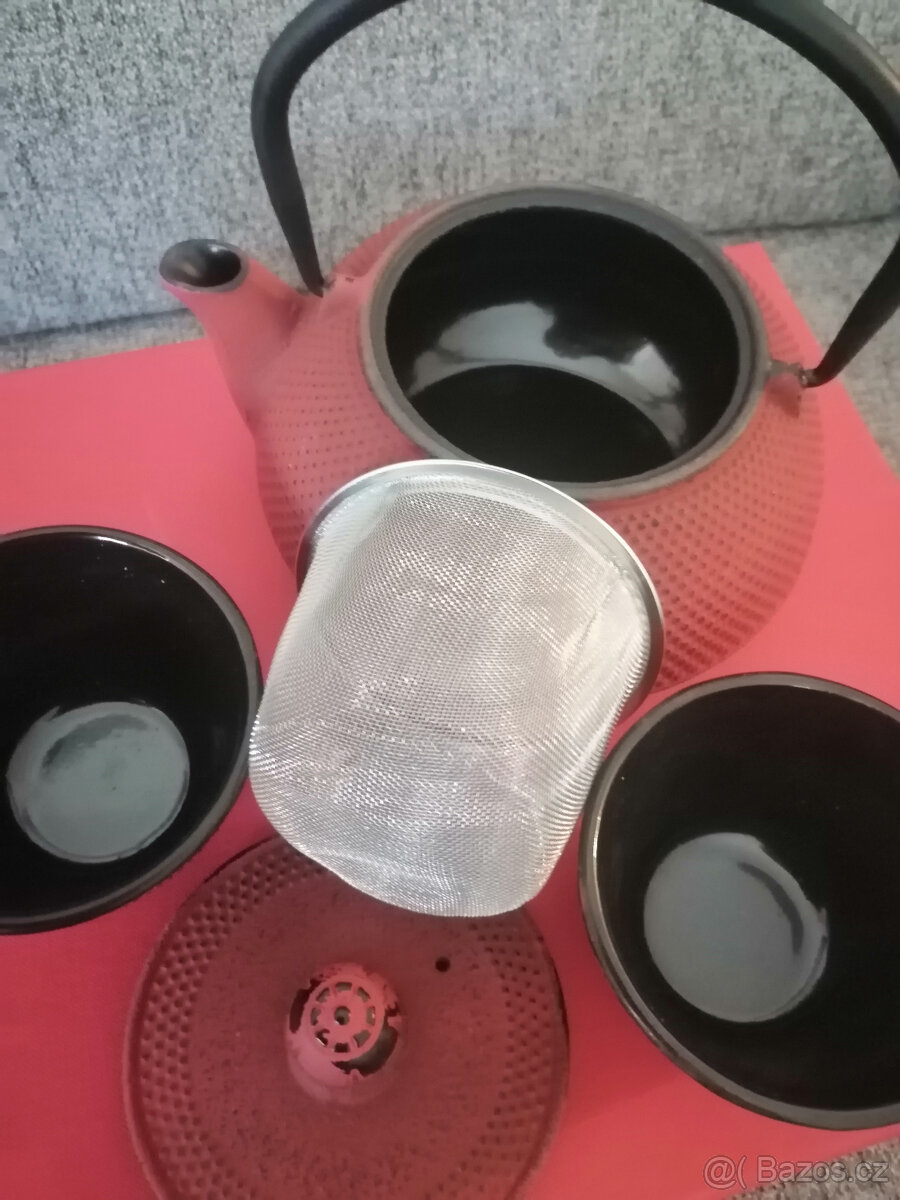 SADA - Čajová litinová konvice se šálky - NOVÉ - 3