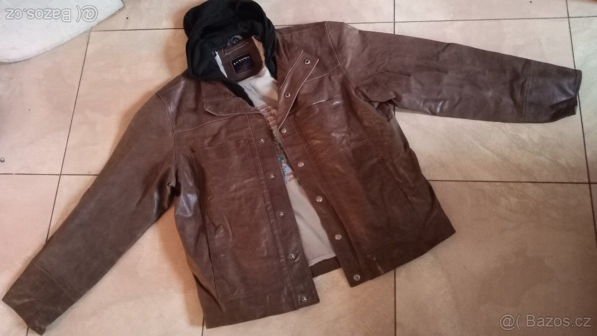 Kožená sportovní bunda zn. Le Frog, vel. XL - 3