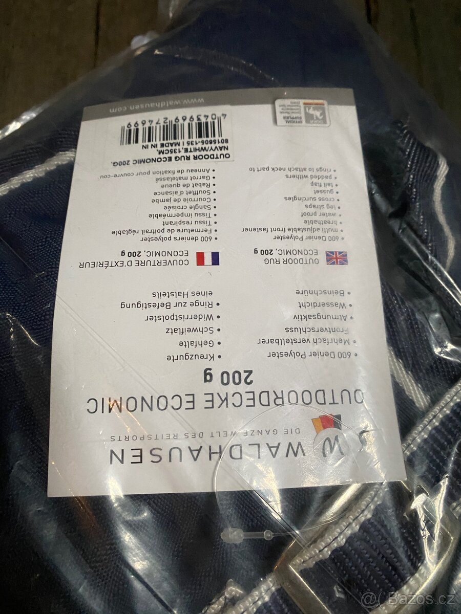 Výběhová zateplená deka Waldhausen economic 200g 135vm - 3