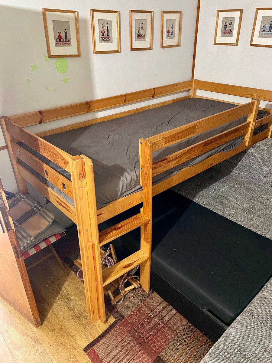 Vyvýšená postel z masivu - 3