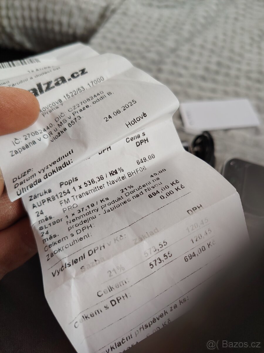 Kvalitní BT transmitter do auta 12/24V - 3