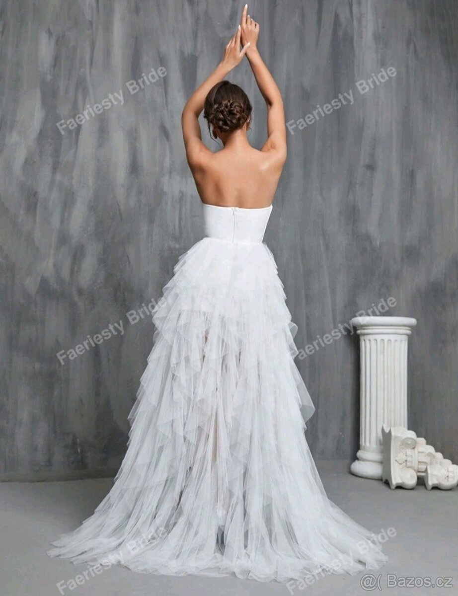 Svatební šaty vel S 36 - 3