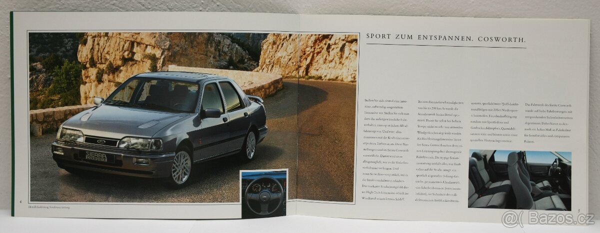 Prospekty Ford SIERRA 4x4 COSWORTH