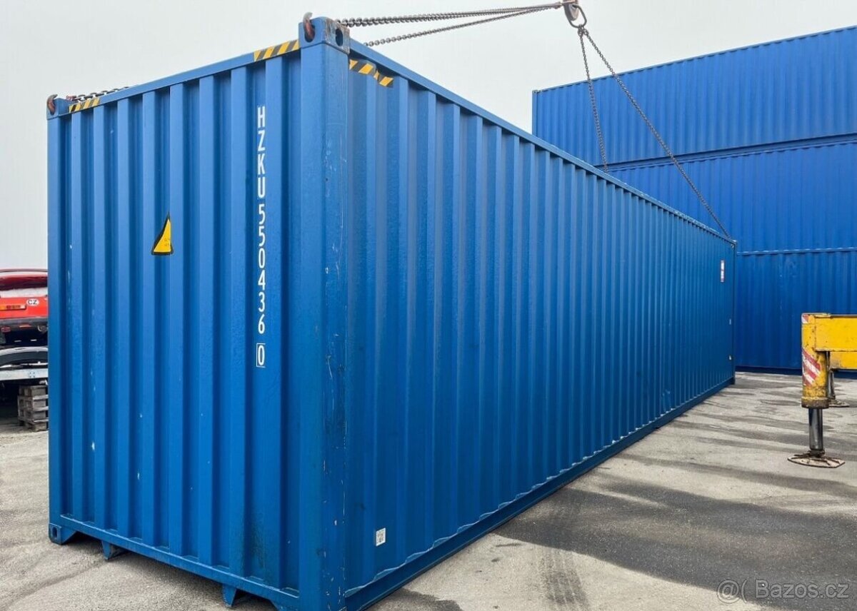 Lodní kontejner 40HC modrá barva - DODÁNÍ ZDARMA - 3