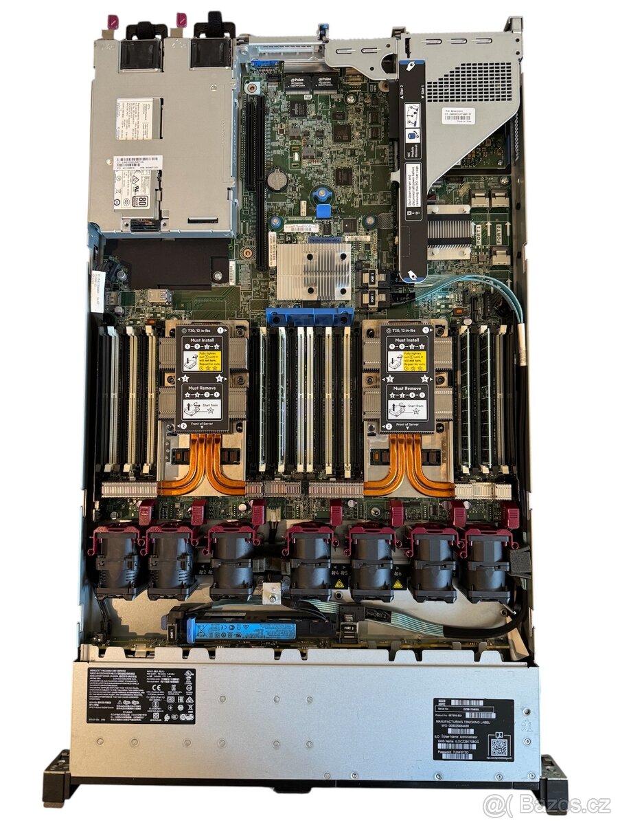 HP DL360 G10, 2x Xeon Platinum 8160, 64GB RAM, P408i, - 3