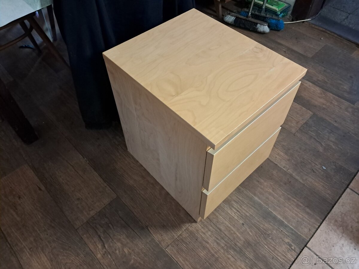 Ikea komoda noční stolek Malm bříza 2 zásuvky - 3
