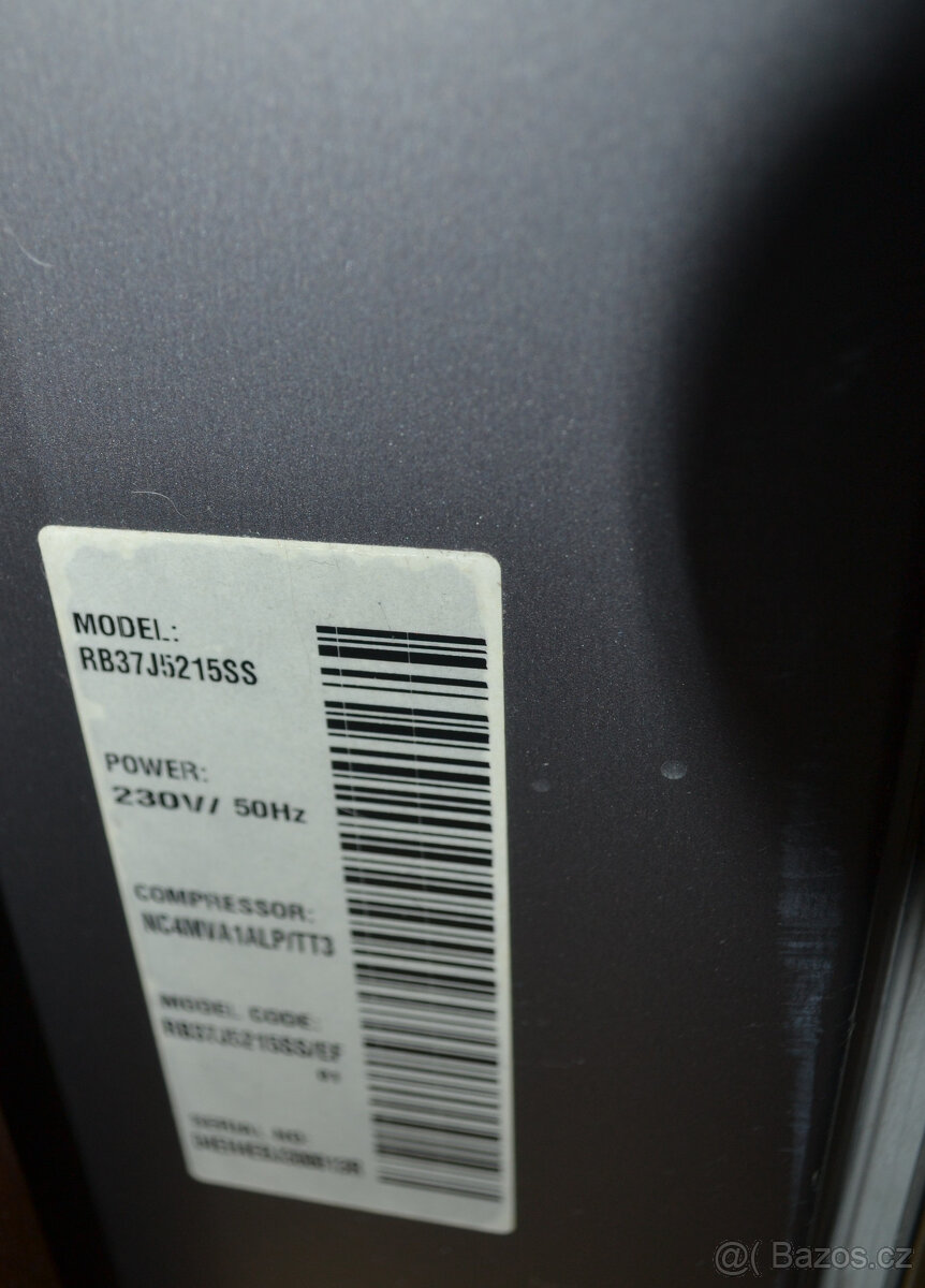 lednice Samsung RB 37 J5215SS, nerez,tř. A++, 367 l. - 3