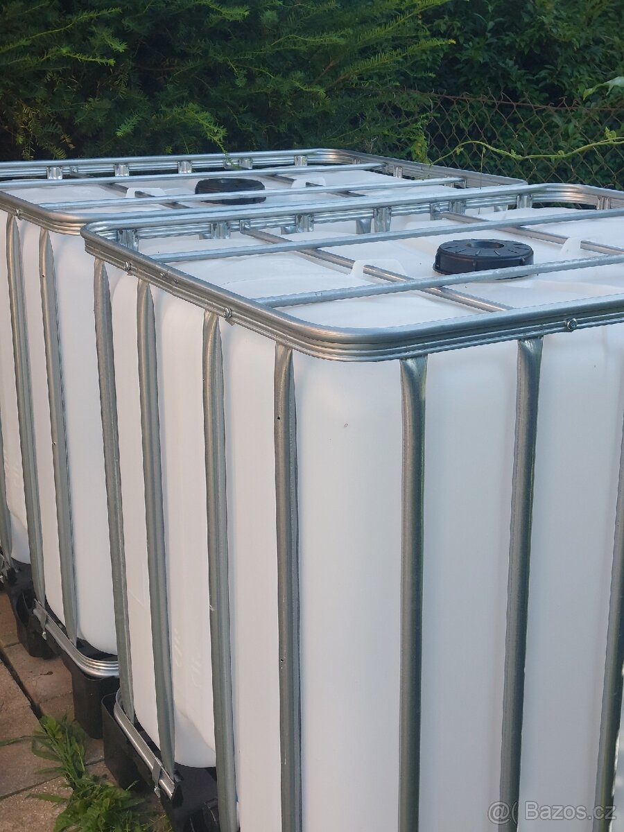 IBC 1000 litrů, nádrž, zásobník, sud... - 3