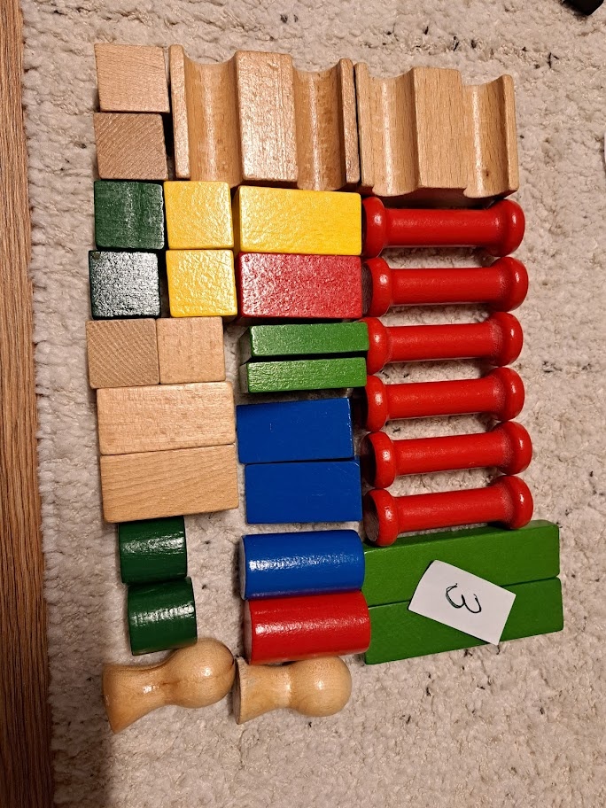 starožitné dřevěné kostky - 3