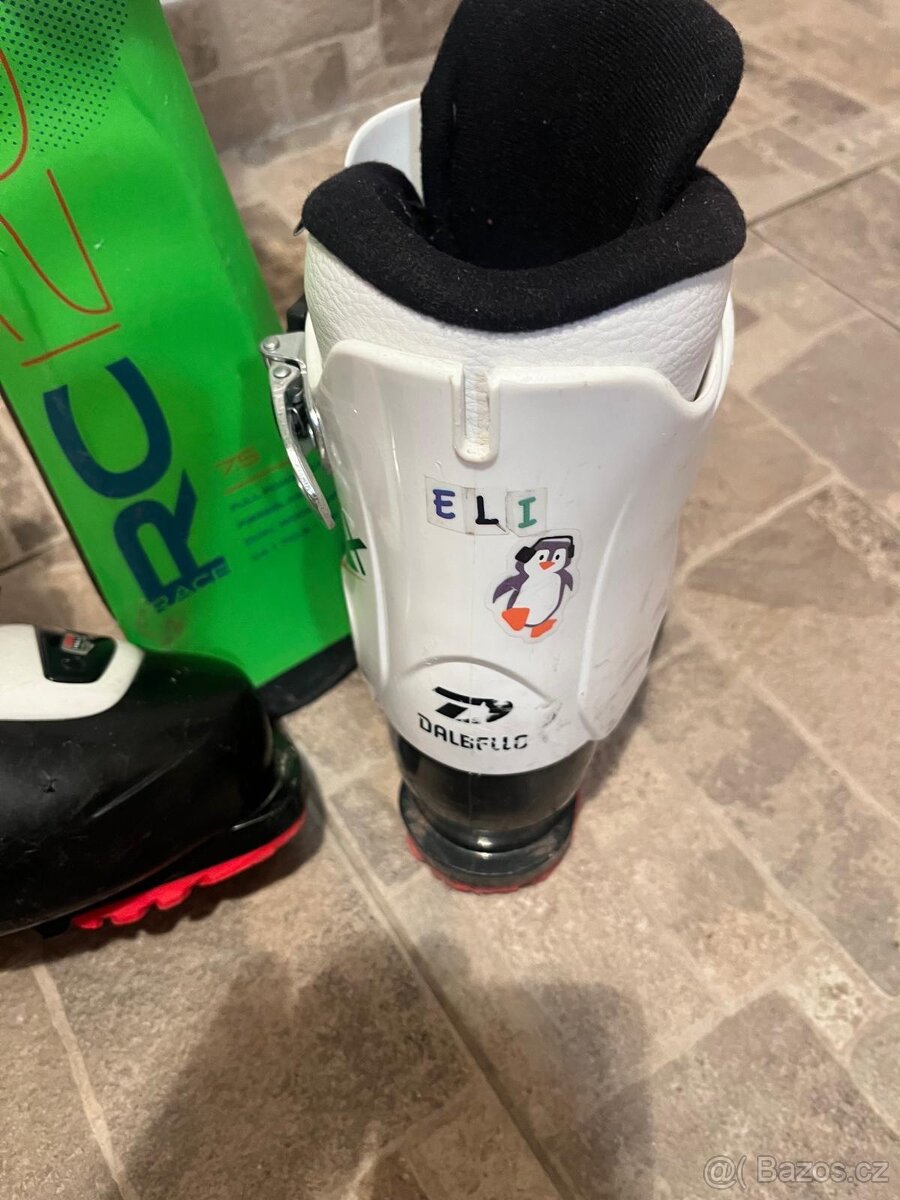 Prodám dětské lyže Elán + tyčky + lyžádky Dalbello - 3