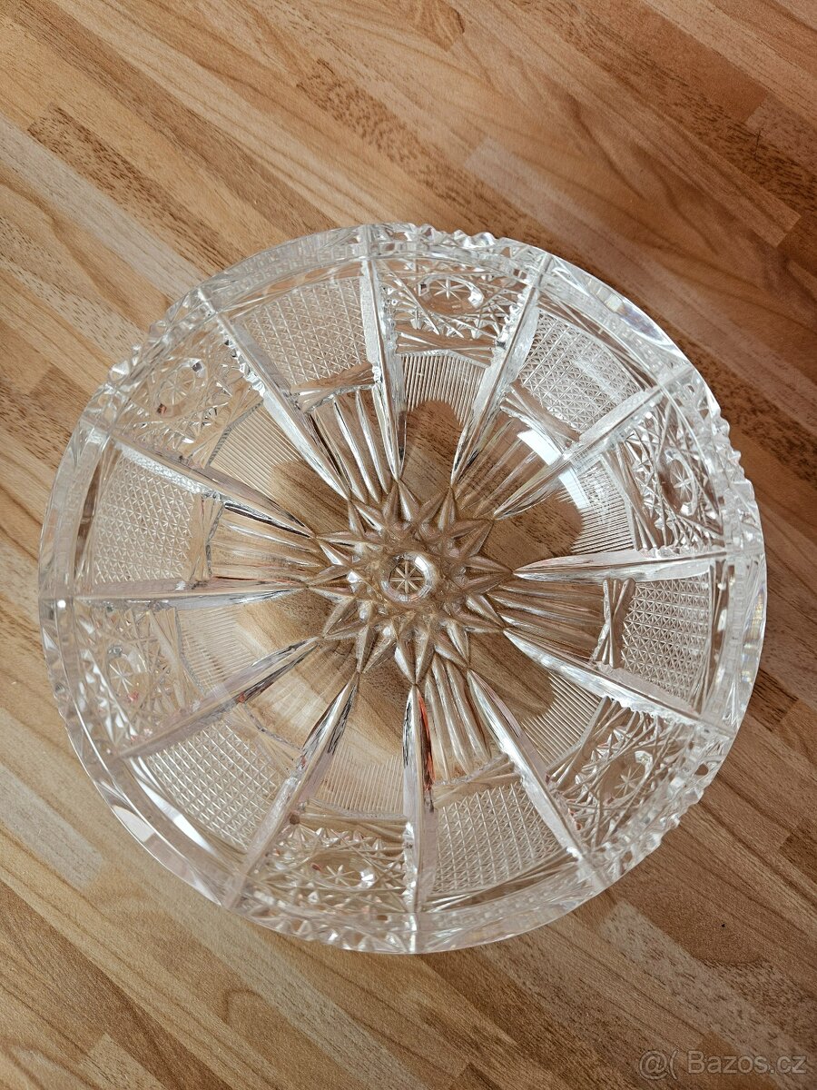 broušená miska s víčkem Bohemia Crystal - 3