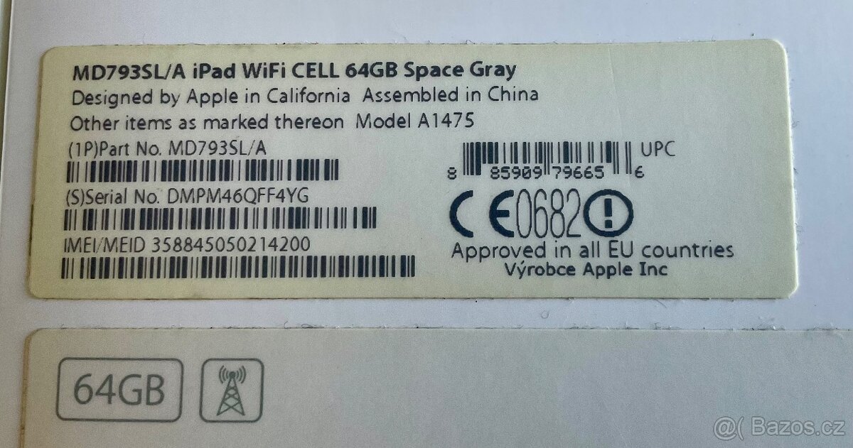IPad Air, wifi + cellular, 64 GB - 3