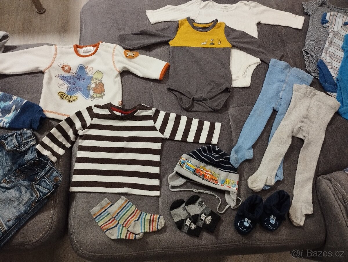 Prodam sadu obleceni pro chlapecka vel 68 (18 kusu) - 3