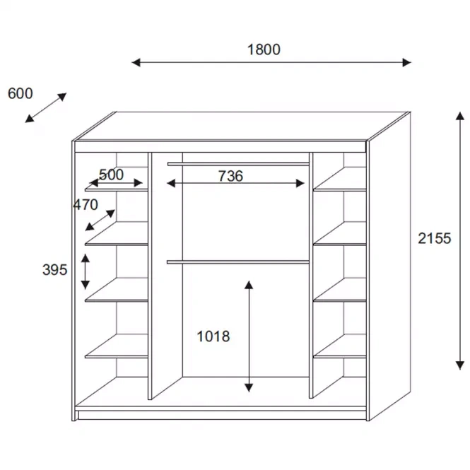 VELKÁ ŠOUPACÍ ŠATNÍ SKŘÍŇ - 3