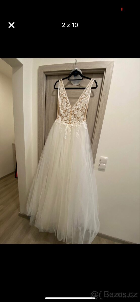 Svatební šaty velikosti 38 - 3