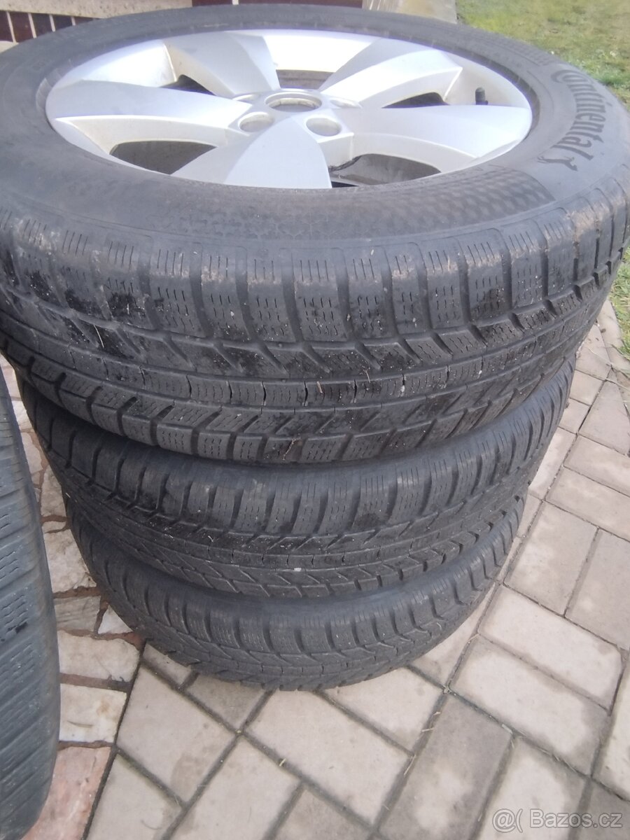 Originál ALU Škoda se zimními pneu 215/65R17 - 3