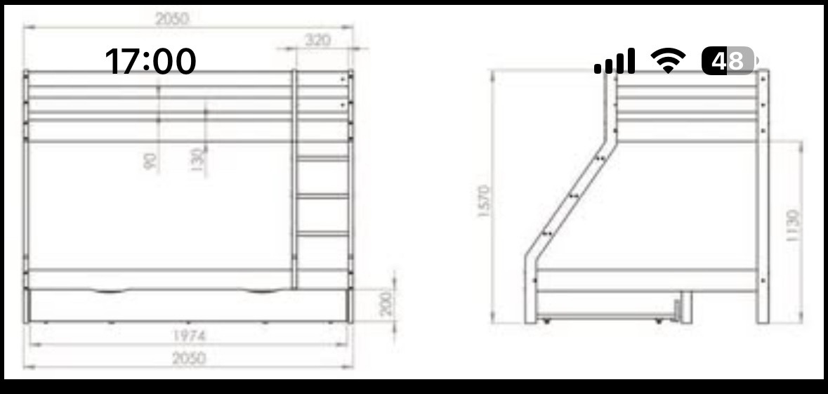 Dětská patrová postel z masivu - 3