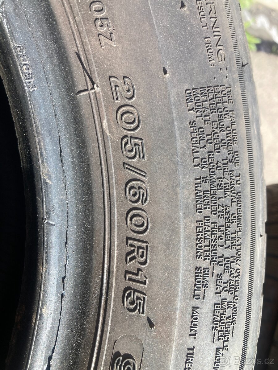 4x 205/60r15 letní - 3
