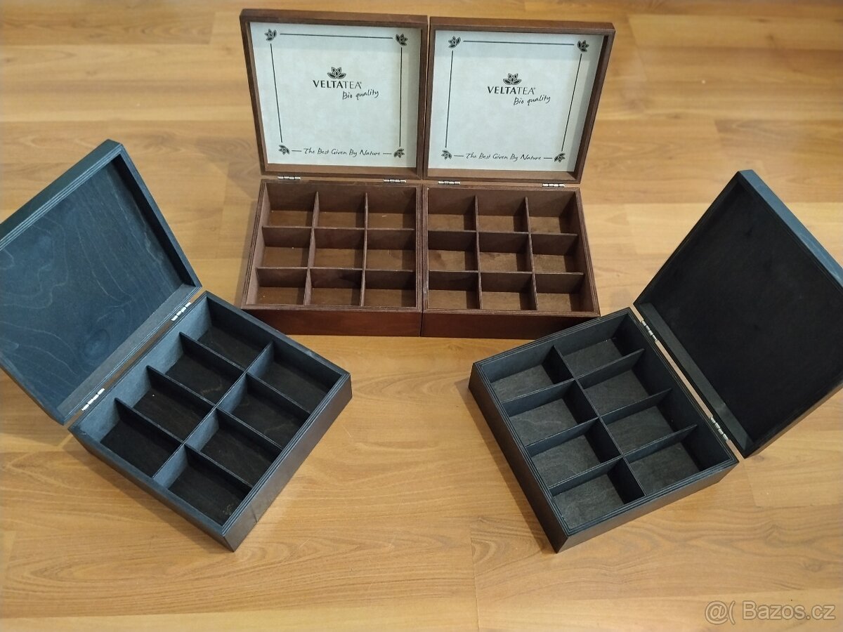 Dřevěné krabičky na mince - šperky - 3