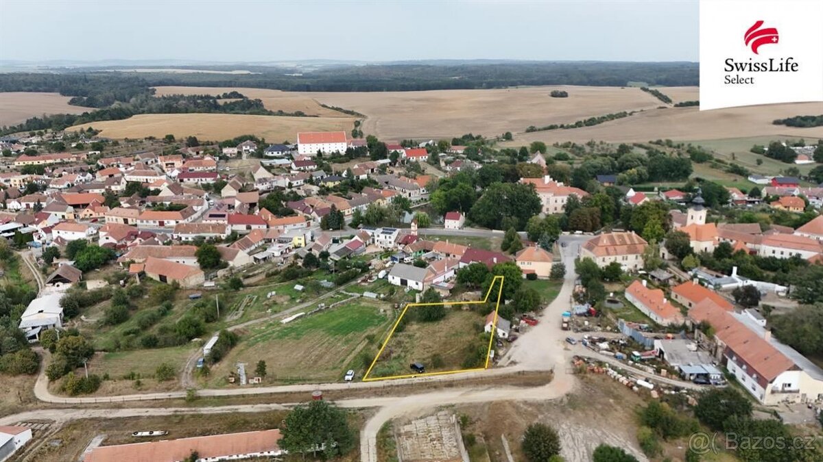 Prodej stavebního pozemku 1858 m2, Hostim - 3