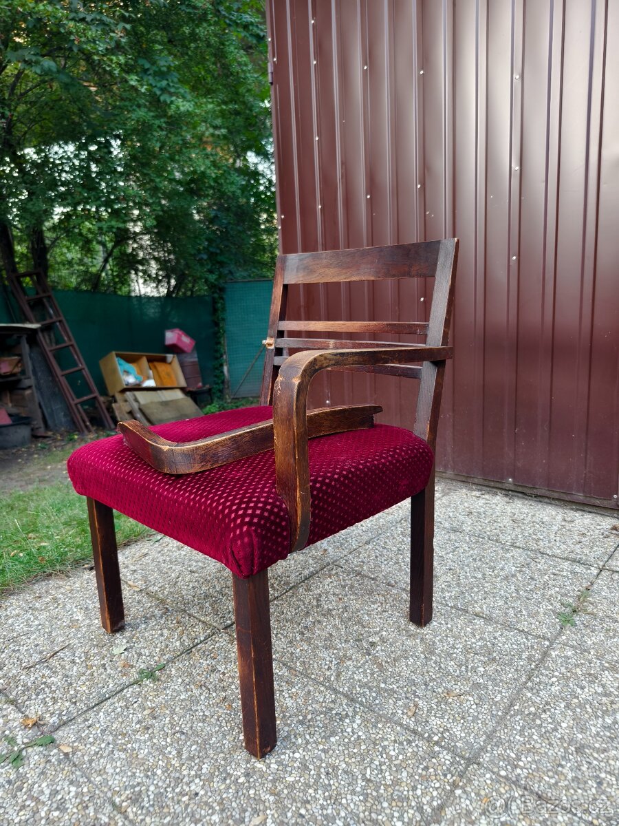 Starožitné křeslo k lehké renovaci - 3