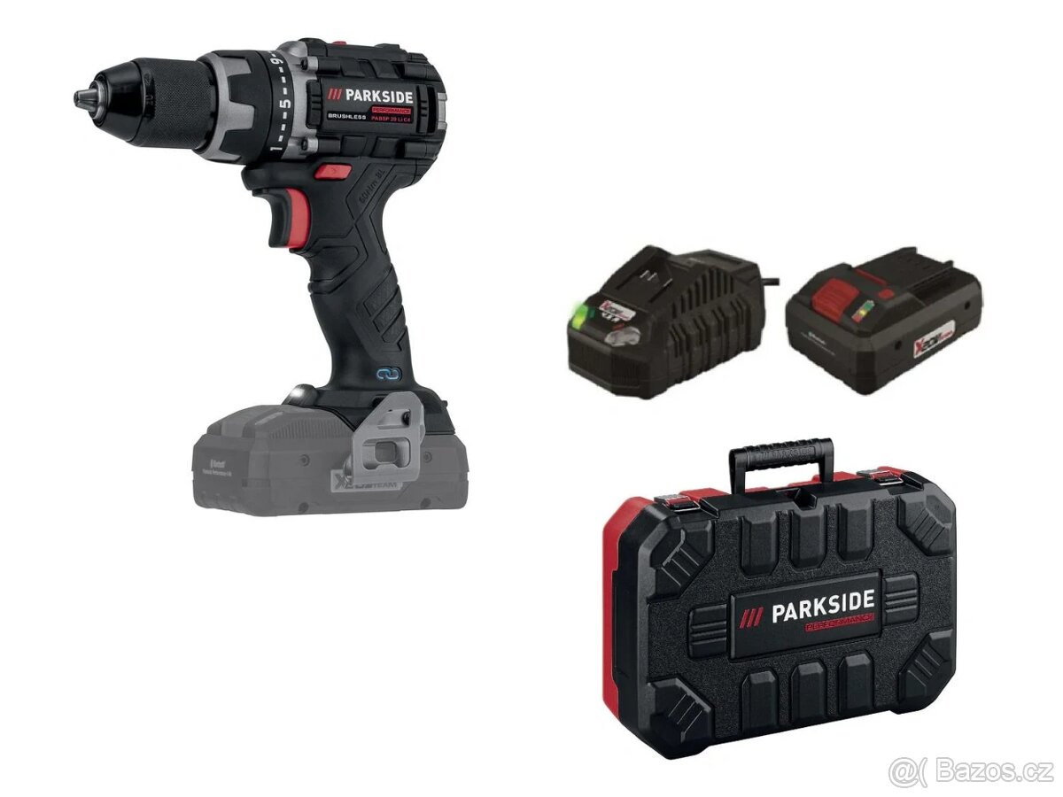 Zcela nový aku Parkside šroubovák + 4Ah baterie + nabíječka - 3