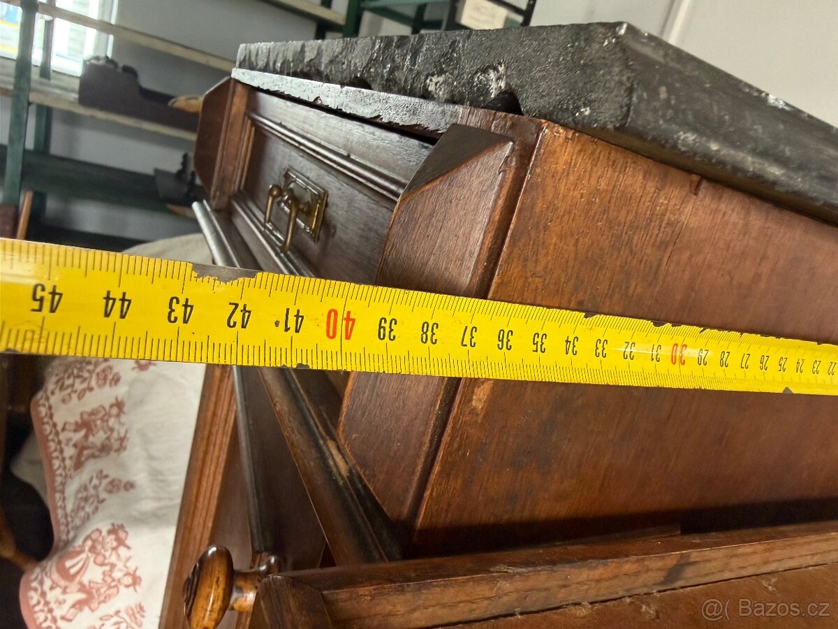 Starožitná 2x skříňka malé - 3