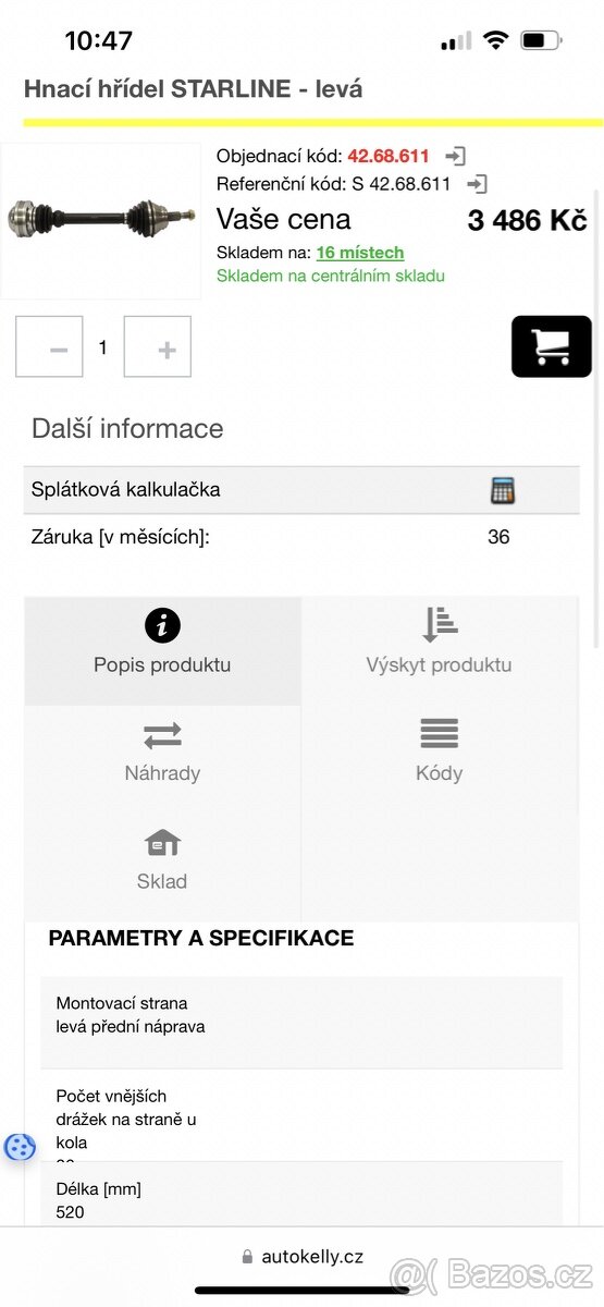 Poloosa Octavia 1 - levá - 3