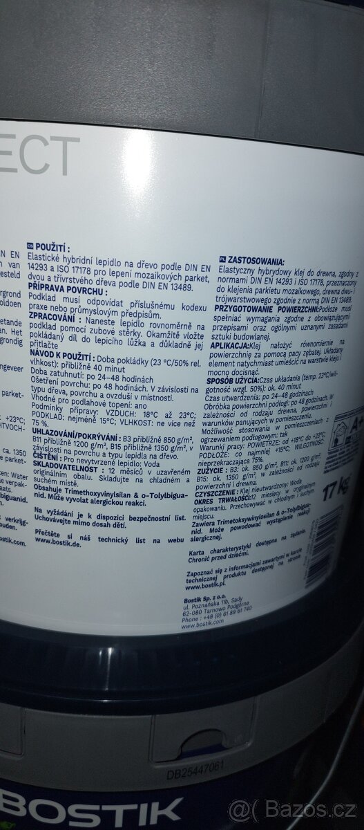 Lepidlo na dřevo Bostik WOOD H100 - 3