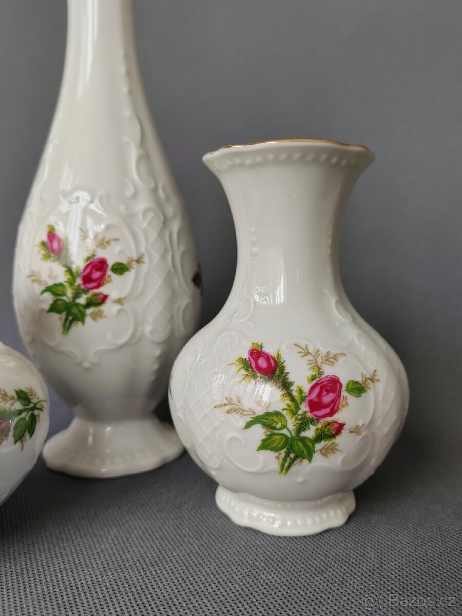 Sada nádherných porcelánových váz Seltmann Weiden "Wien" - 3