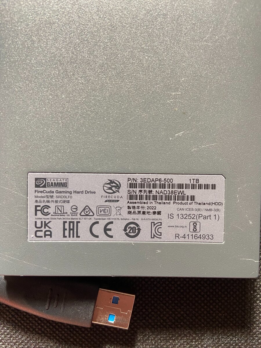 Externí HDD Seagate FireCuda 1TB – USB 3.0 (PS4 / PC) - 3