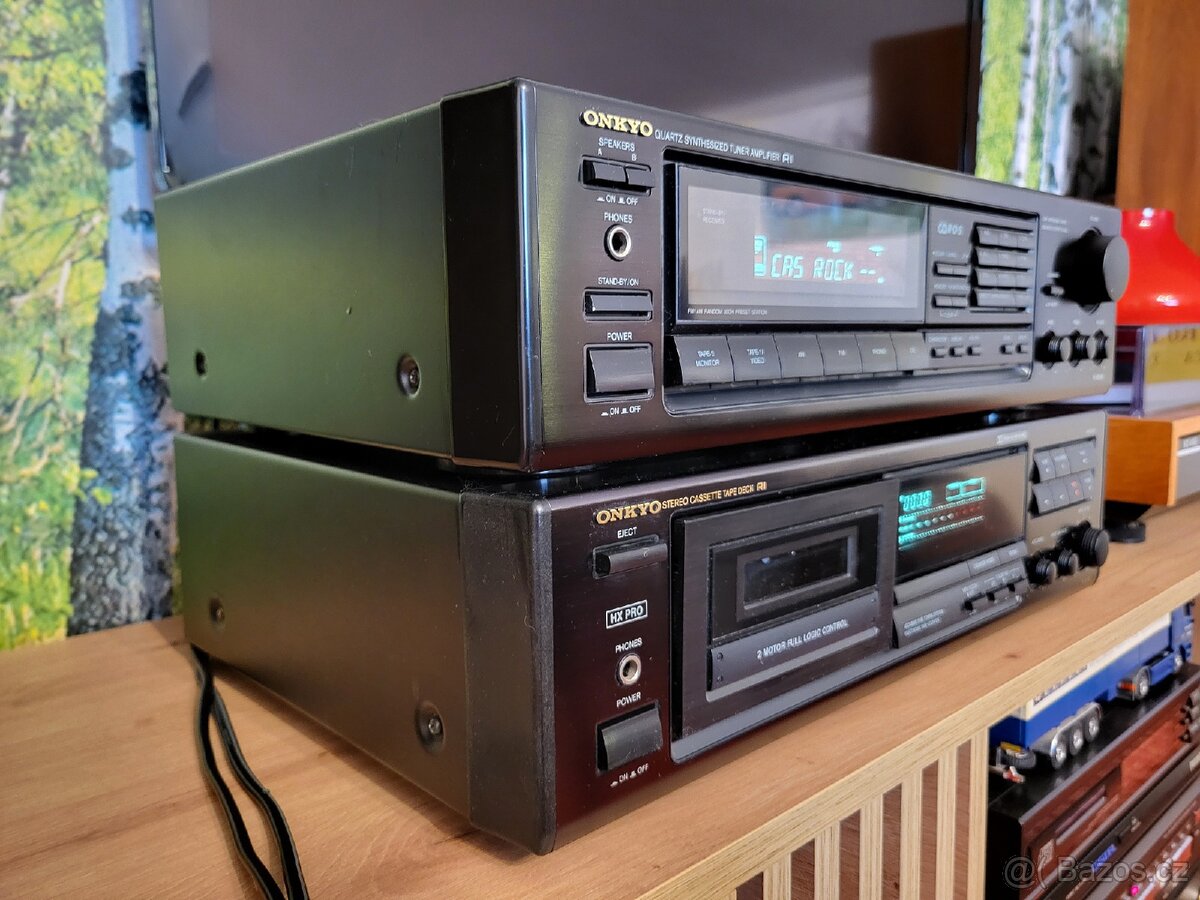 ONKYO reciever + tape deck - 3