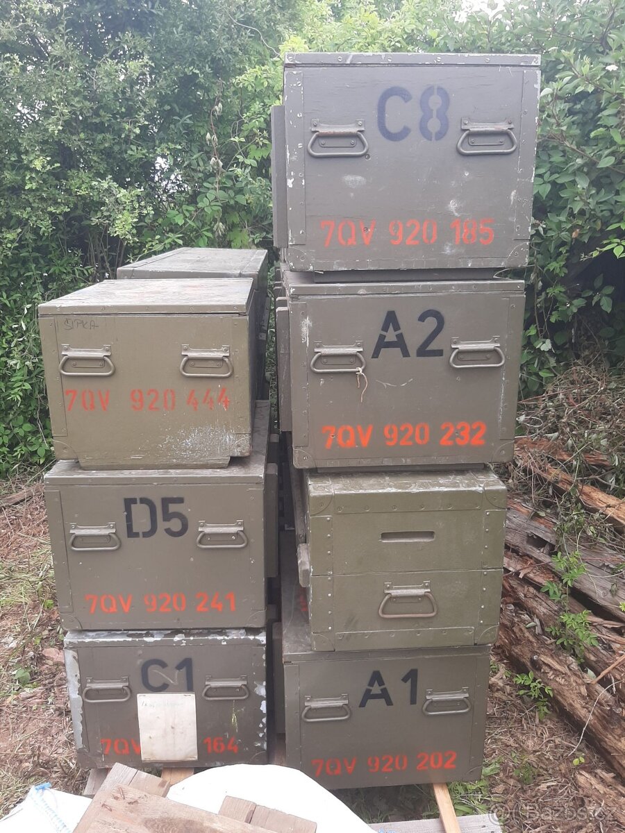 Prodám vojenské dřevěné bedny - 3