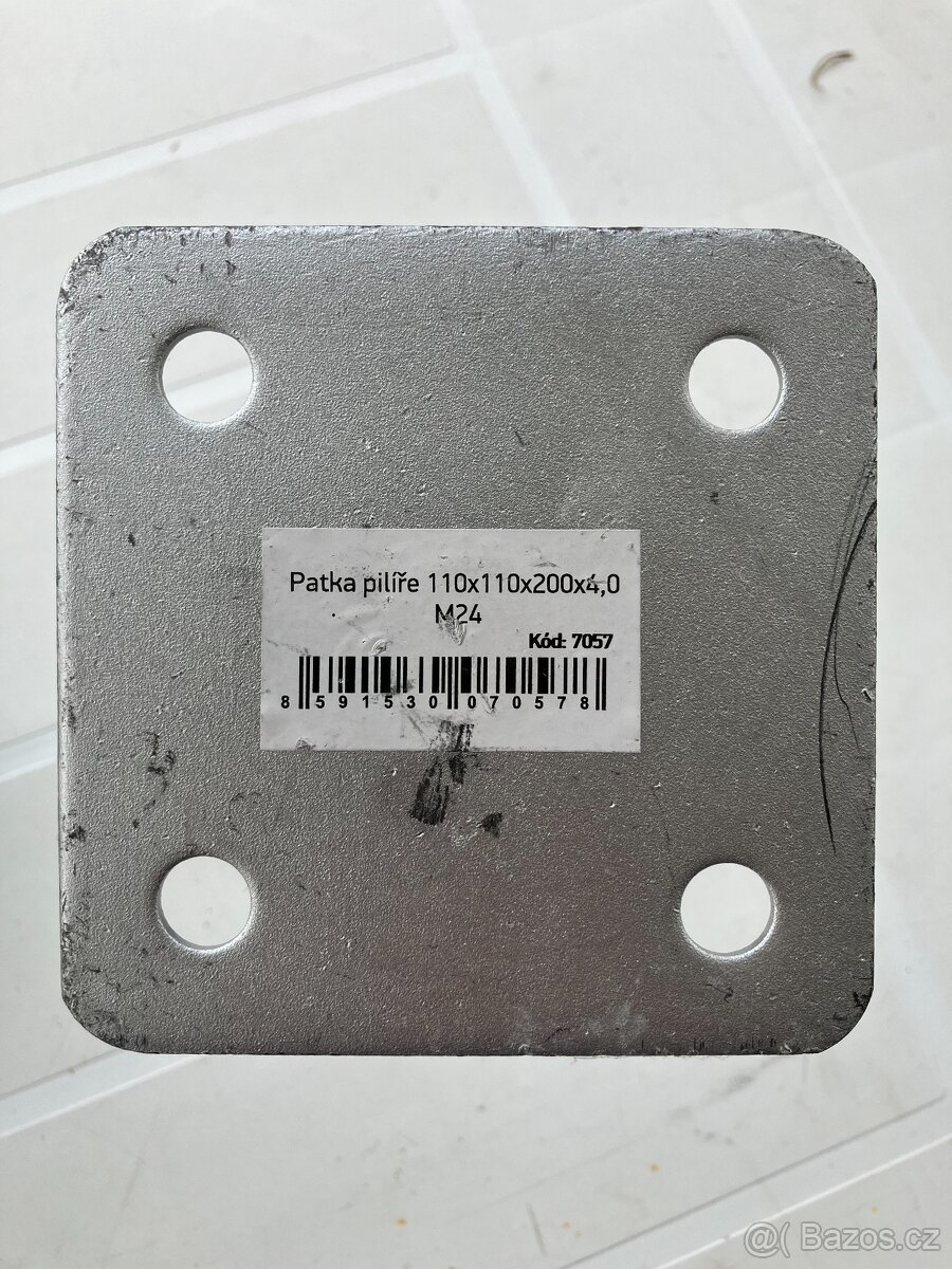 Prodám kovové patky například na pergolu, altán atd. - 3