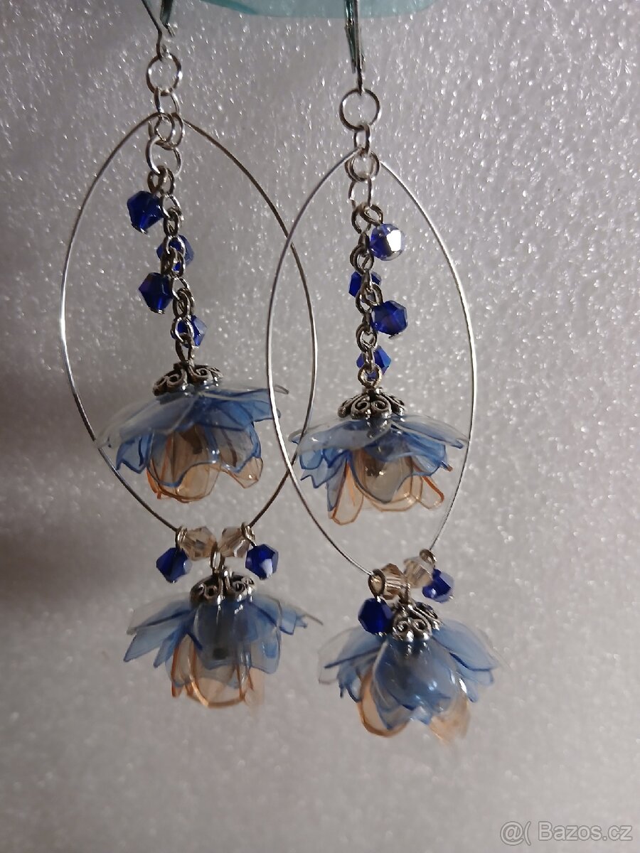 Dlouhé 8 cm náušnice bižuterie - 3