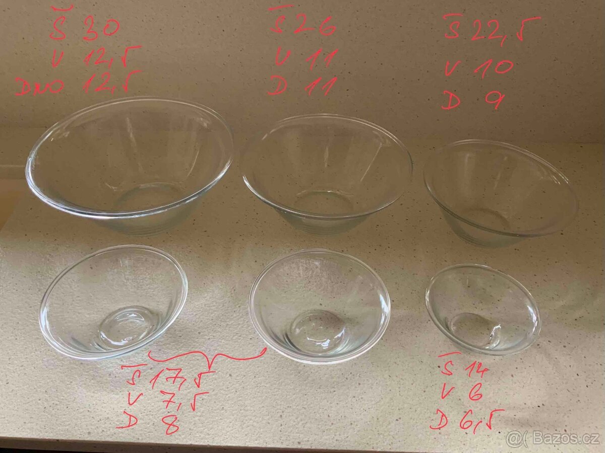 Mísa kuchyňská skleněná - 3