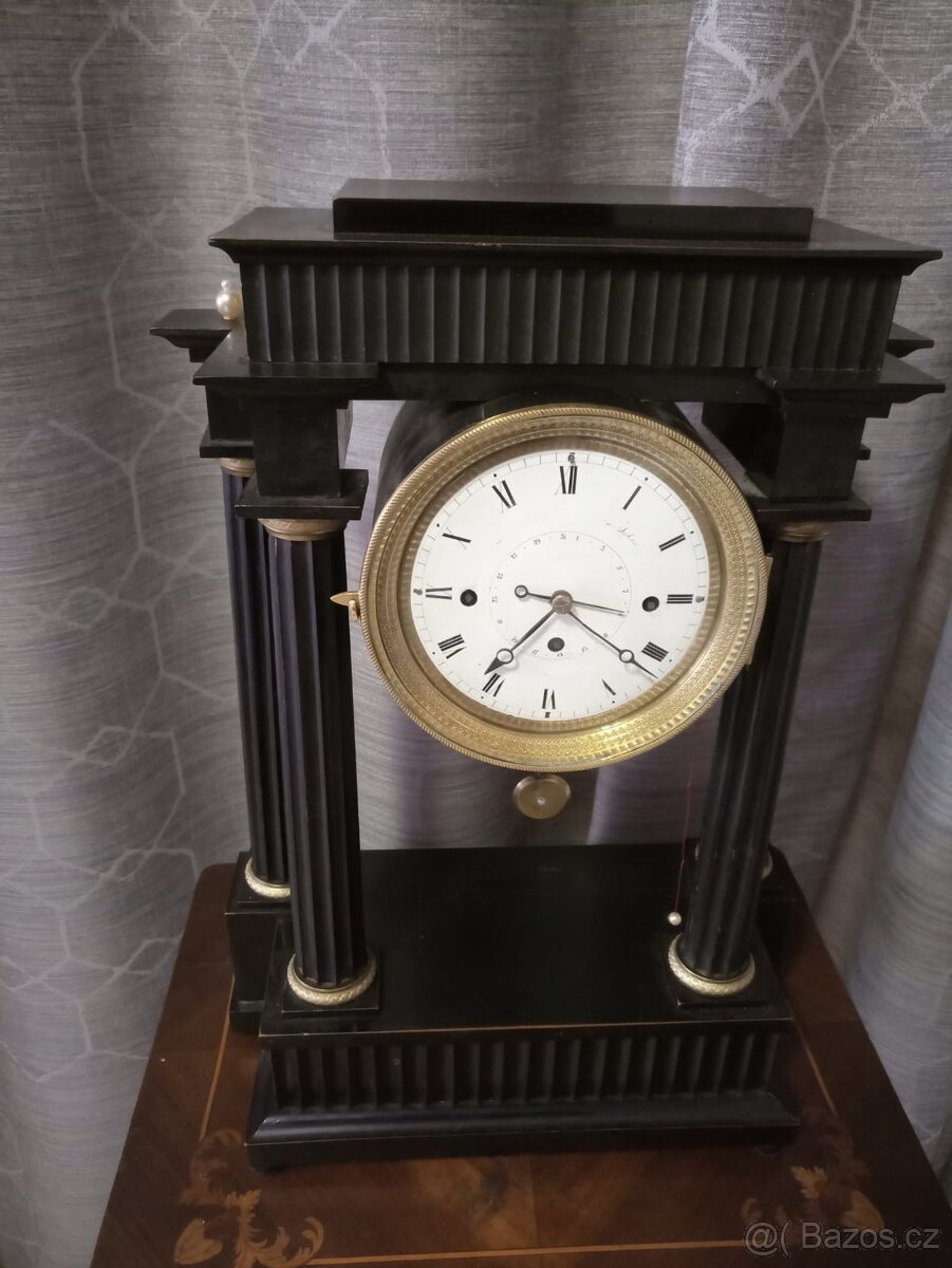 Sloupkové hodiny Biedermayer - 3