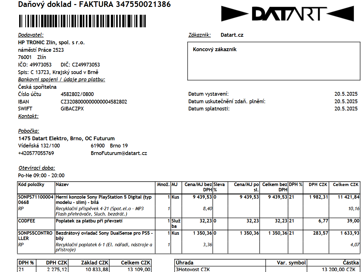 PS5 SLIM digital - ZARUKA 13m - 3