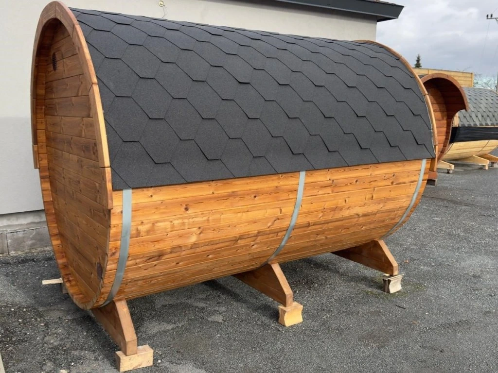Sudová sauna 2,8x2,1m, Thermowood, smontovaná - 3