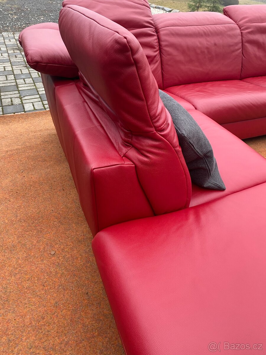 Kožená rohová souprava Himolla s Rodokmenem - 3